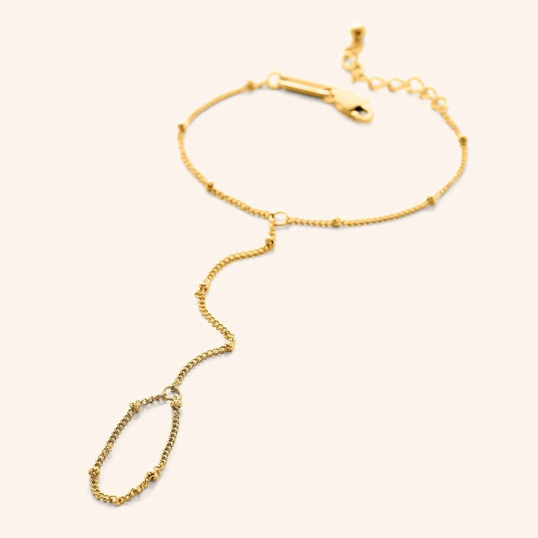 Divifa Dangling Thin Bracelet in Gold-Plated stainless steel