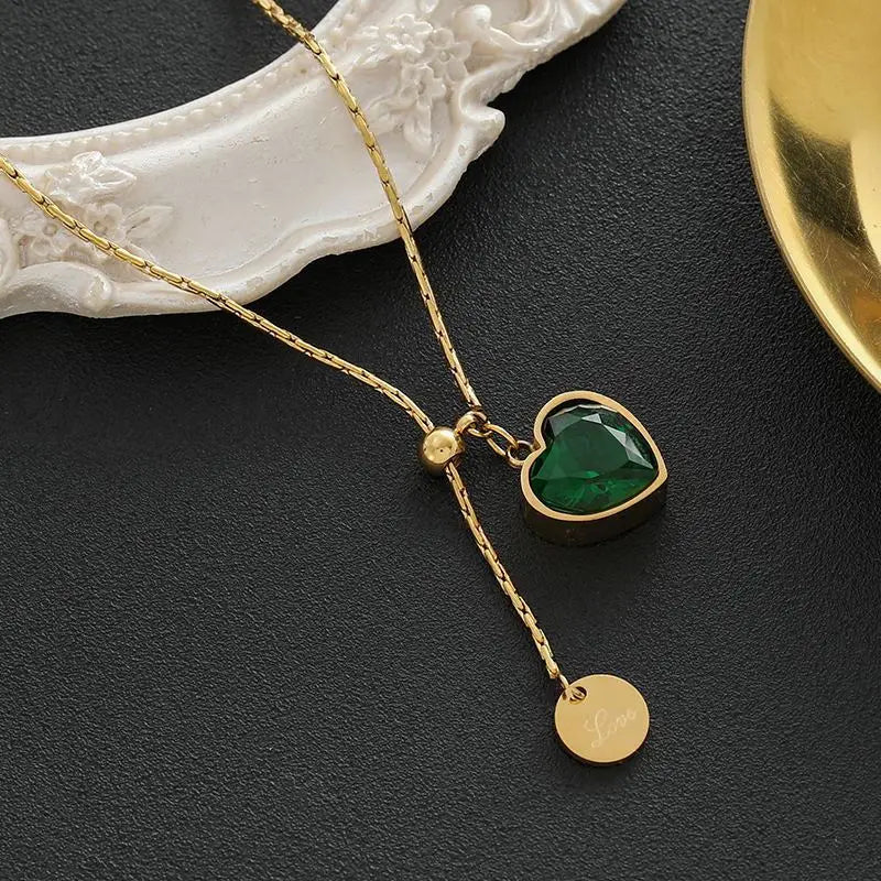 Divifa Juliette Veyron Necklace in Gold-Plated stainless steel