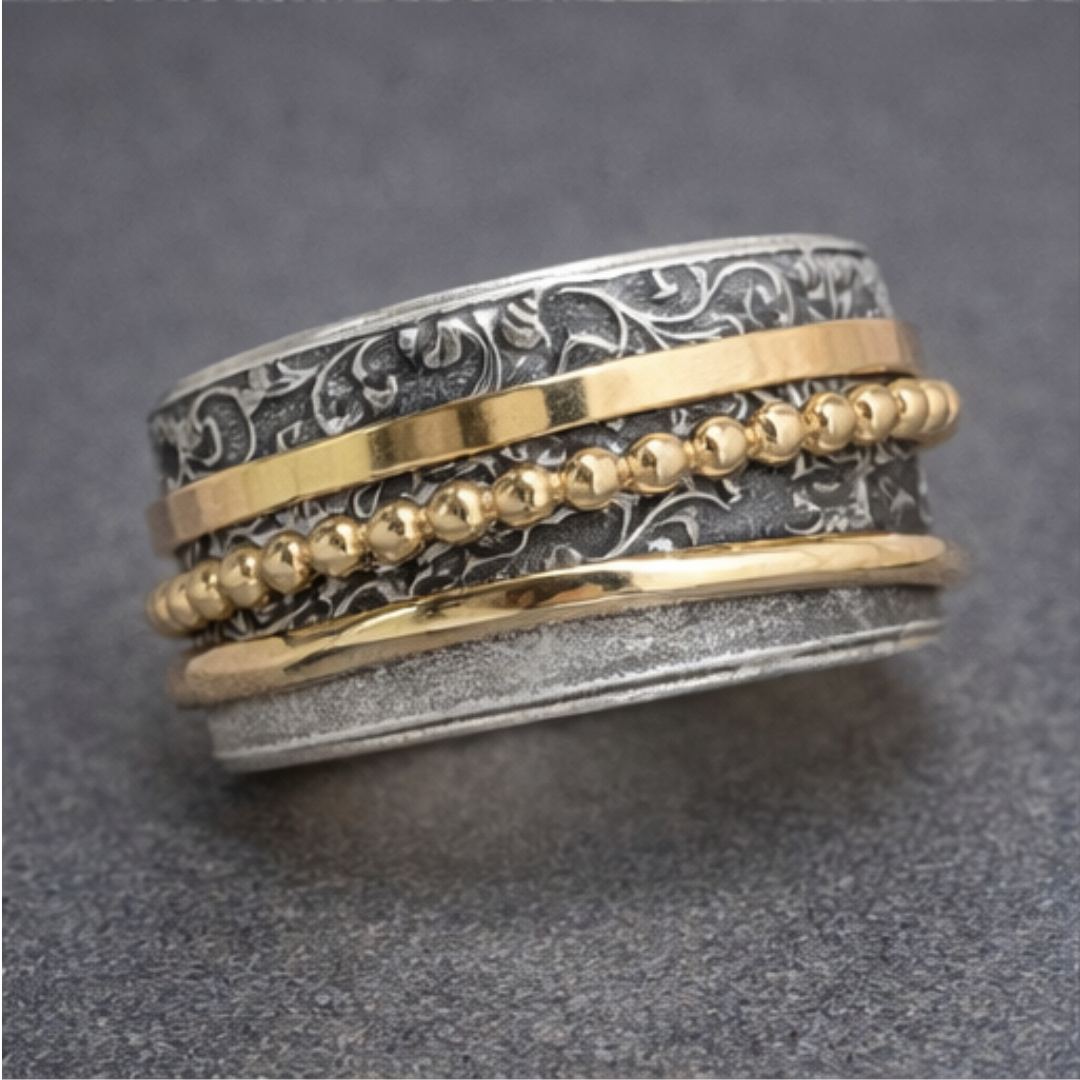 Divifa Fine Line Ring in Gold-Plated stainless steel