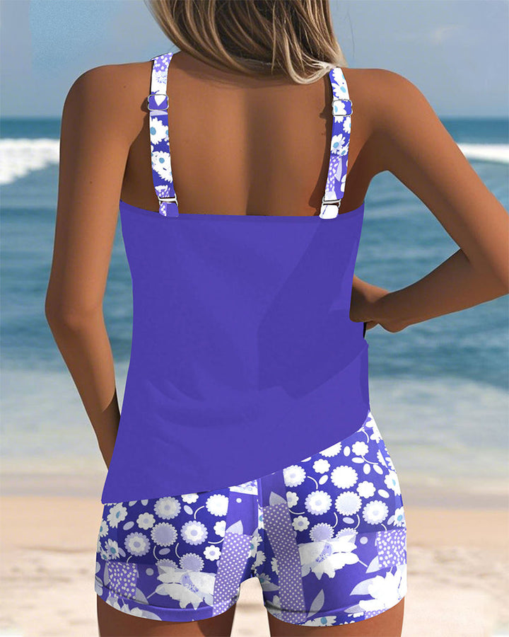 Divifa Melanie Two-Piece Swimsuit with Comfortable Fit and Floral Beach Style