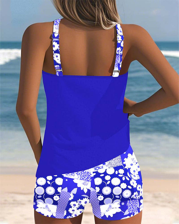 Divifa Melanie Two-Piece Swimsuit with Comfortable Fit and Floral Beach Style