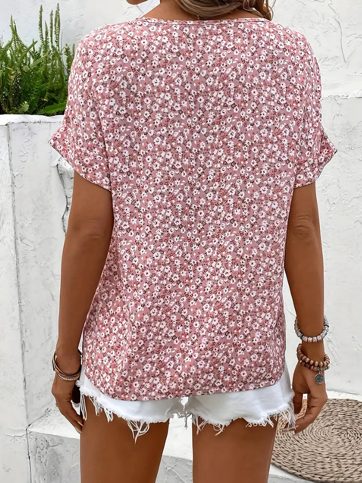 Divifa Verna Chic Floral Print Blouse