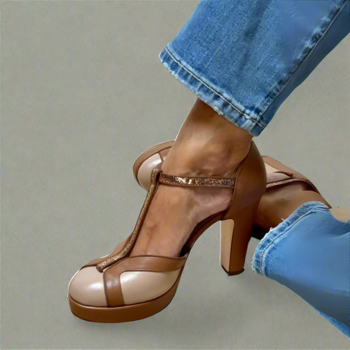 Divifa Criselmara Elegant and Comfortable Heeled Sandals