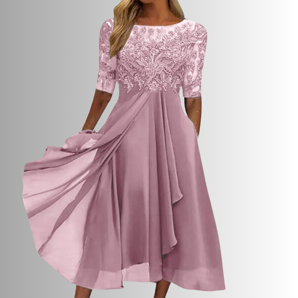 Divifa Rhonda Elegant Lace Dress
