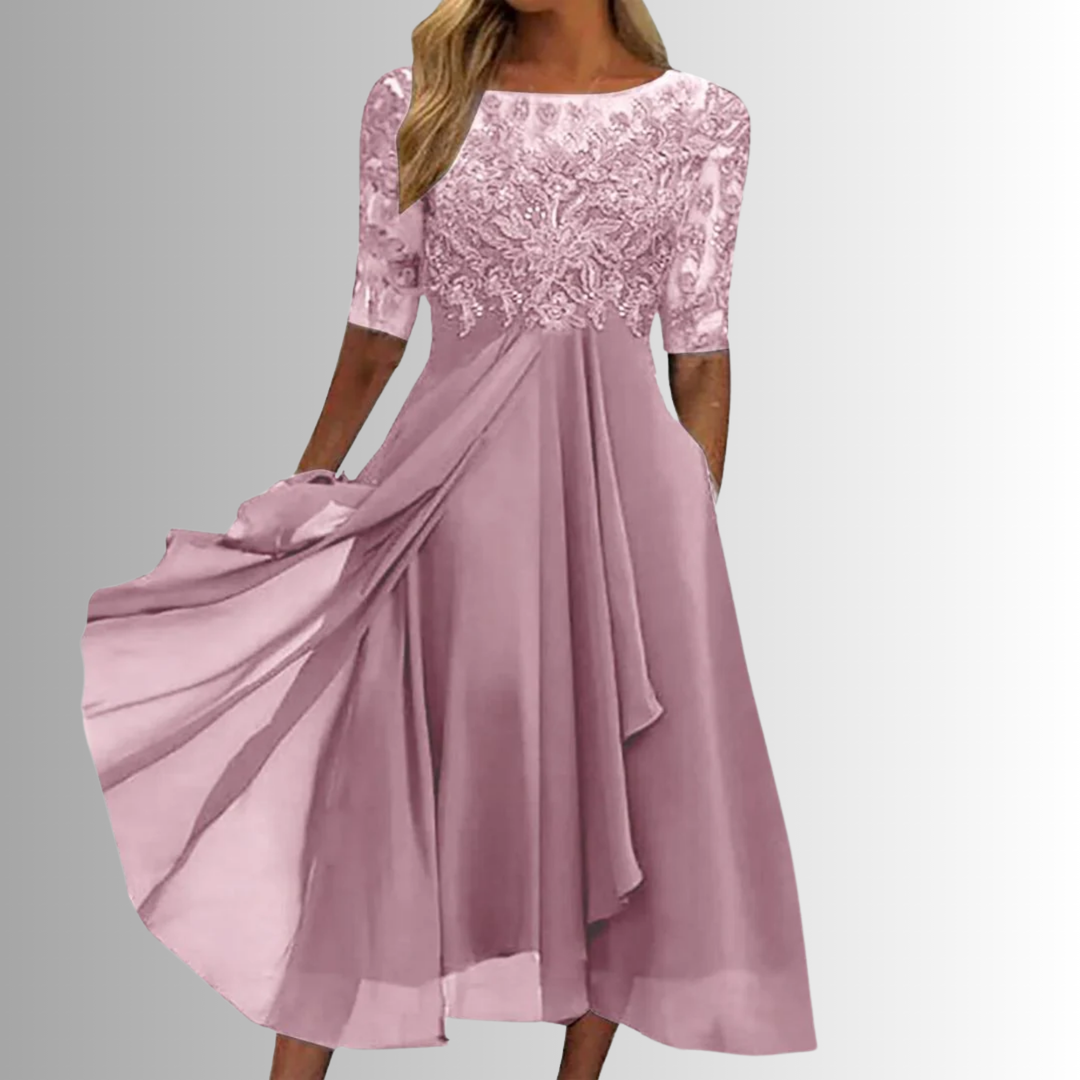 Divifa Rhonda Elegant Lace Dress