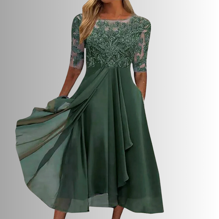Divifa Rhonda Elegant Lace Dress