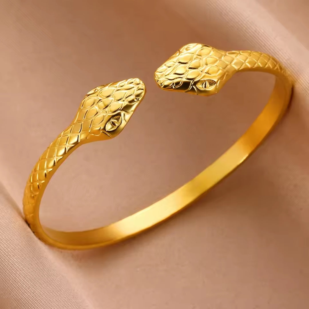 Divifa Serpent Bracelet in Gold-Plated stainless steel