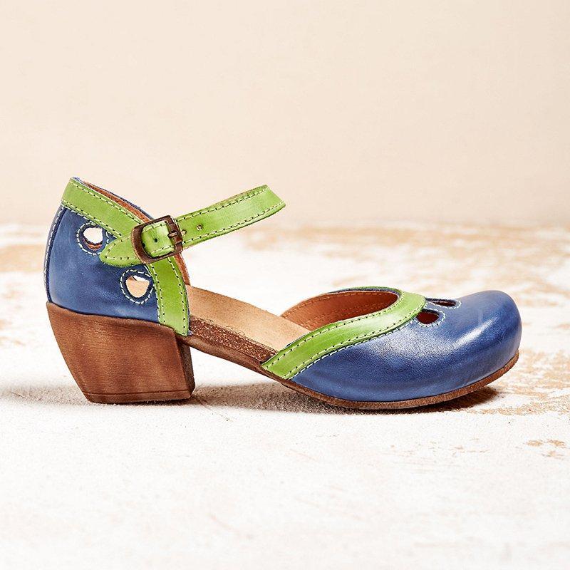 Divifa Charlotte Orthopedic Low Heel Flat Sandals