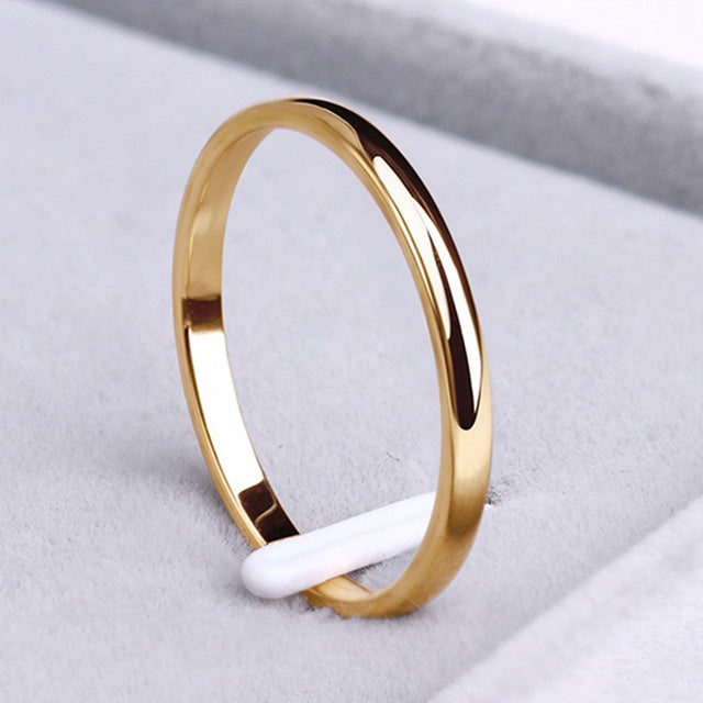 Divifa Simple Made Ring in Gold-Plated stainless steel