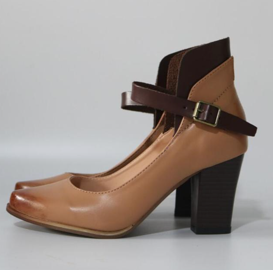 Divifa Laurie Elegant Heel Sandals with Straps