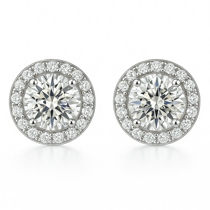 Divifa Glacã© Glamour Earrings in White Gold-Plated stainless steel