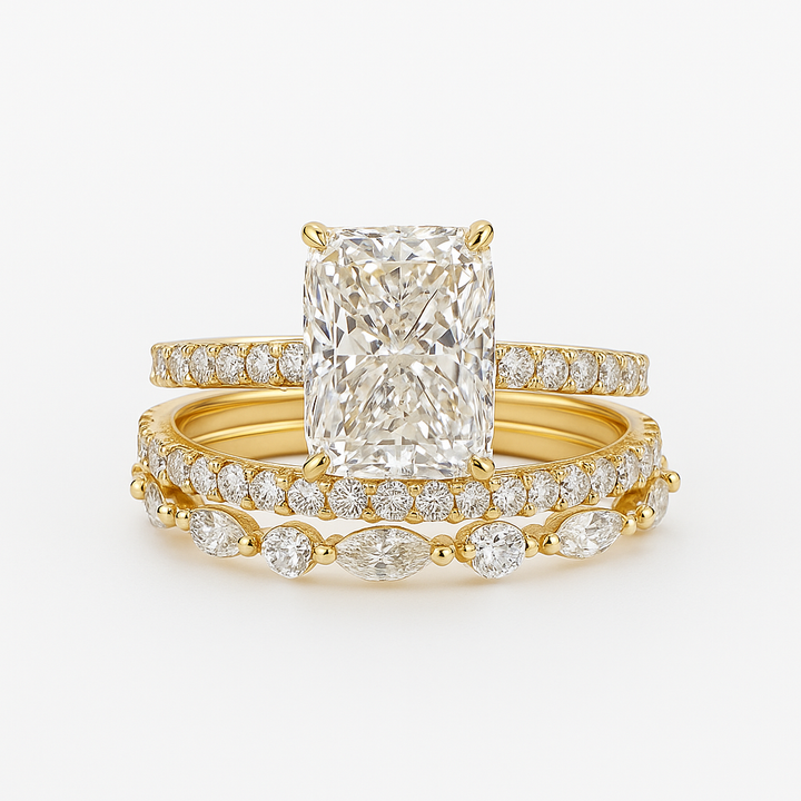 Divifa Jaily 3pc Jewelry Set in Gold-Plated stainless steel