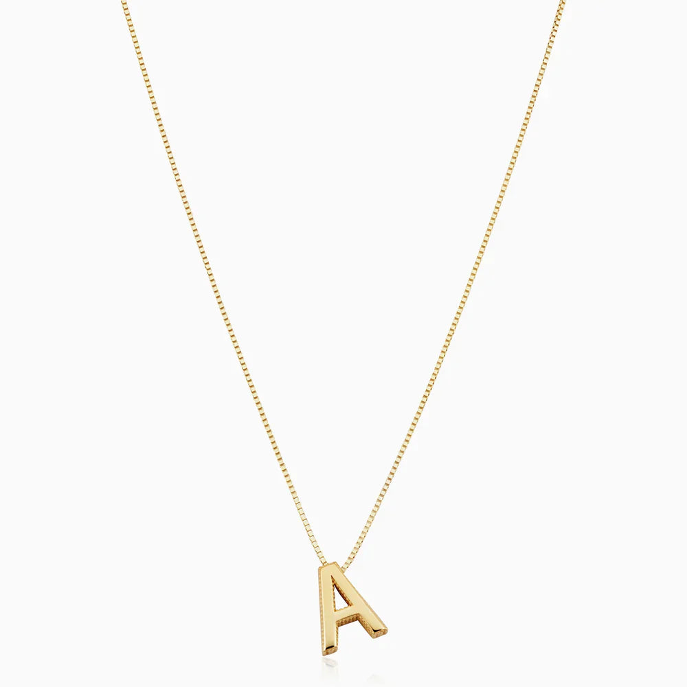 Divifa Love Letter Necklace in Gold-Plated stainless steel