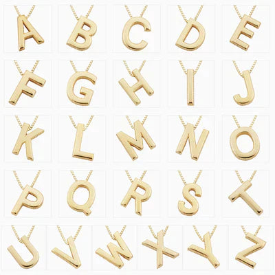 Divifa Love Letter Necklace in Gold-Plated stainless steel