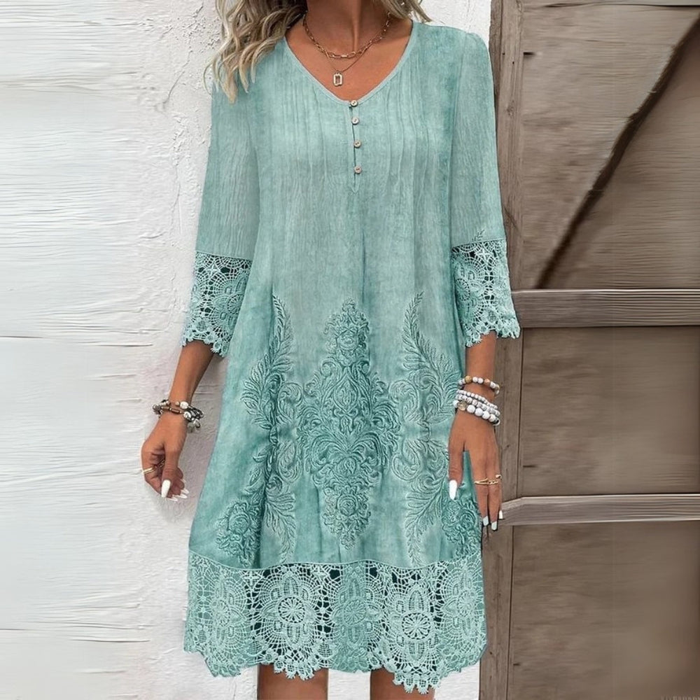 Divifa Jenna Floral Midi Dress