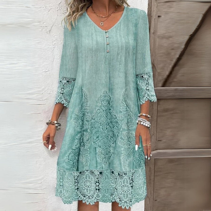 Divifa Jenna Floral Midi Dress