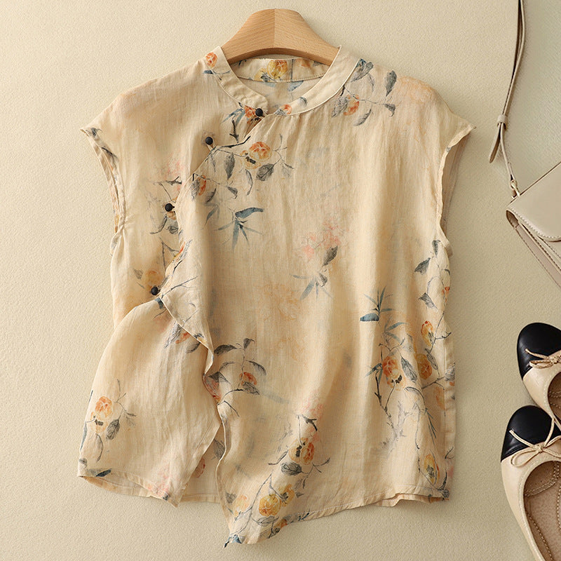 Divifa Amanda Vintage Sleeveless Top