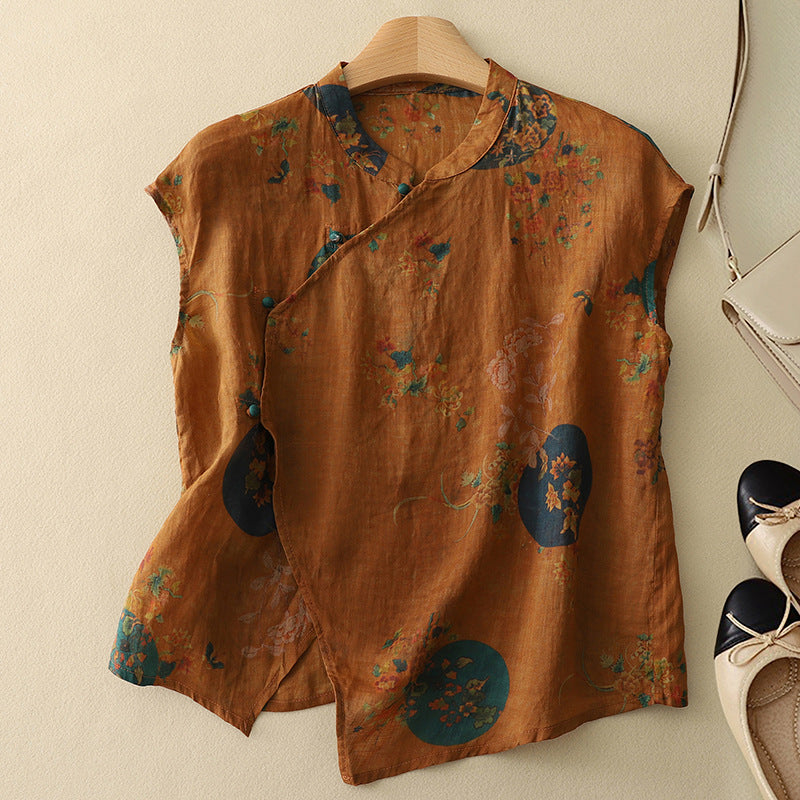 Divifa Amanda Vintage Sleeveless Top