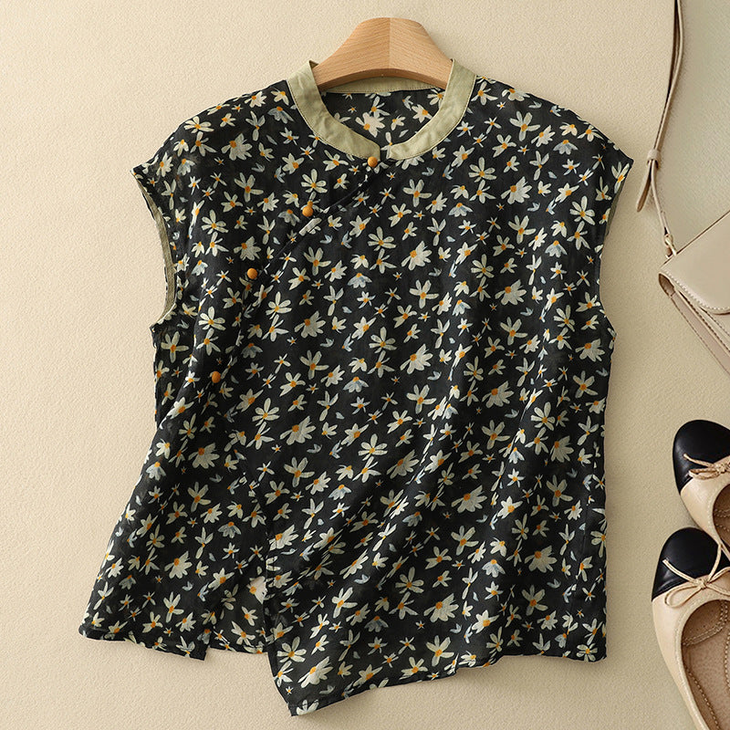 Divifa Amanda Vintage Sleeveless Top