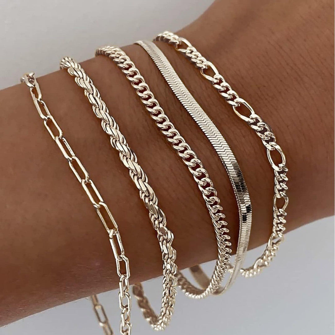 Divifa Ellis Renner Jewelry Set in Gold-Plated stainless steel