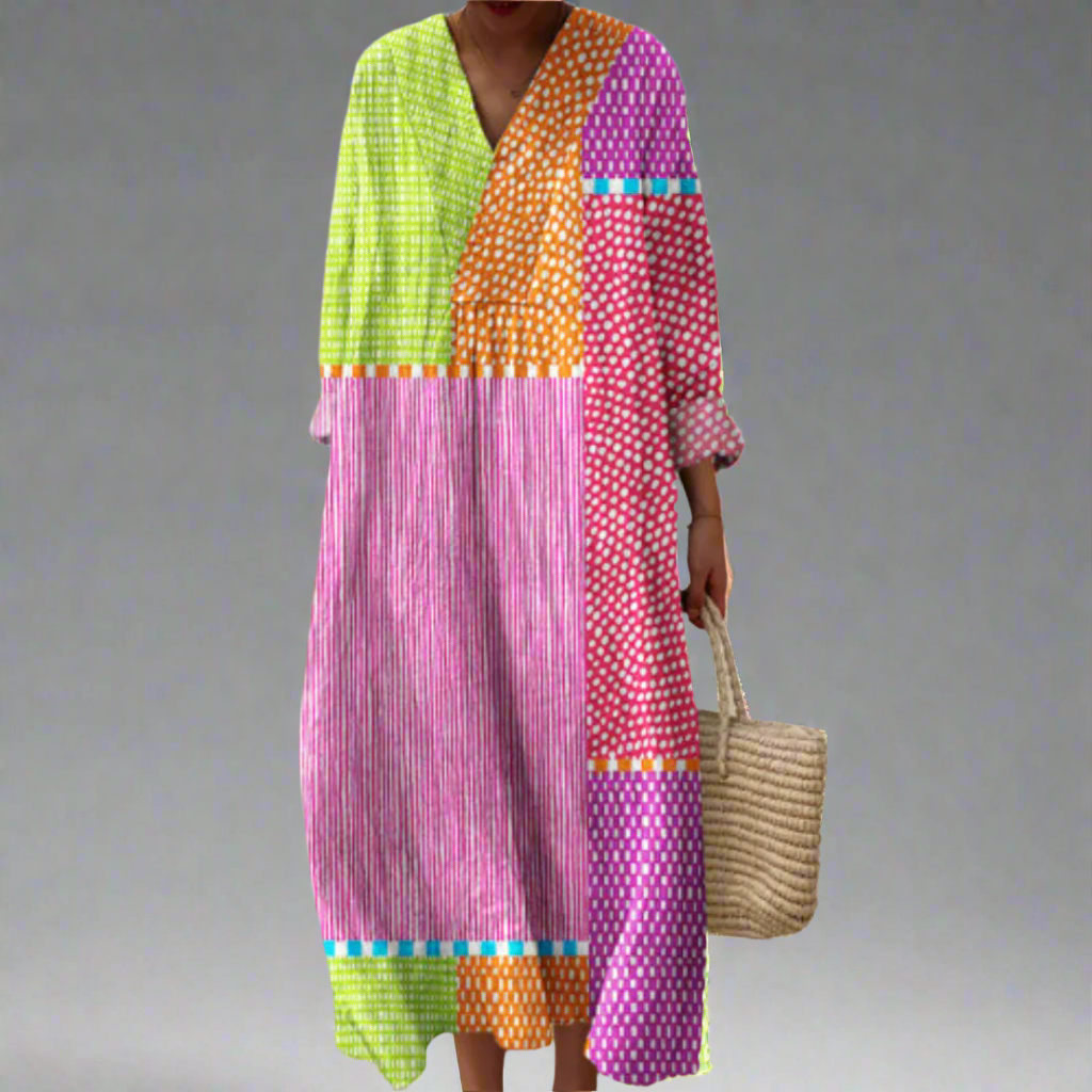 Divifa May Elegant Geometric Dress
