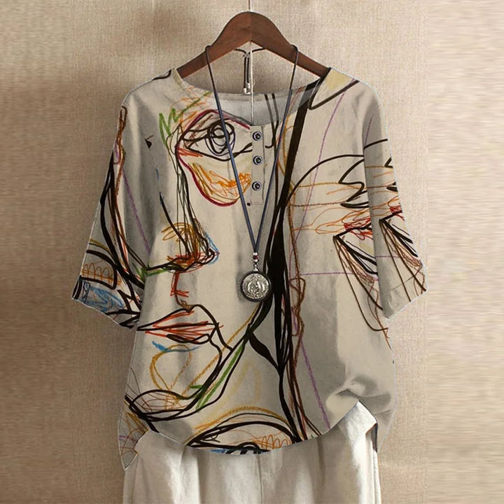 Divifa Anya Retro-Inspired Blouse