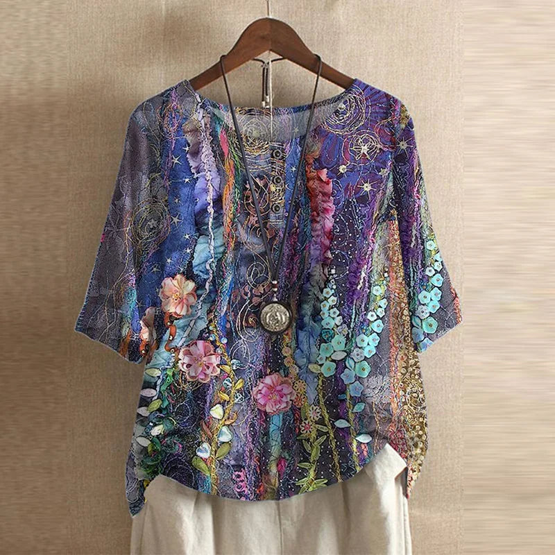 Divifa Anya Retro-Inspired Blouse