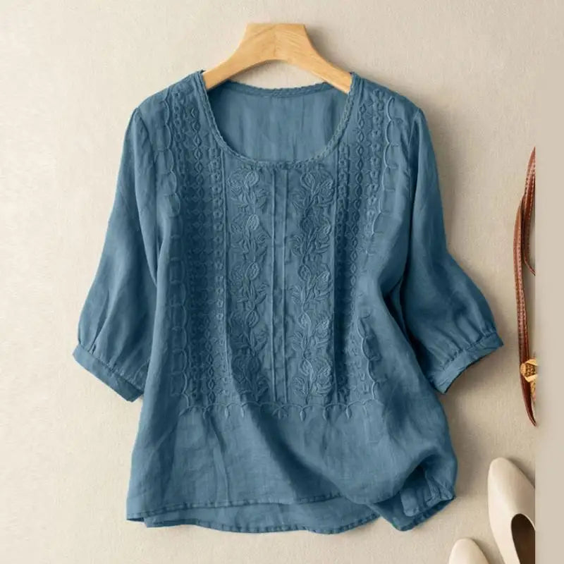 Divifa Sonia Floral Relaxed Blouse