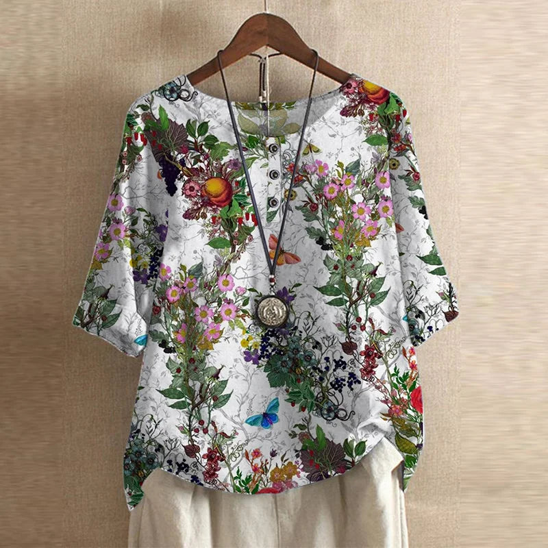 Divifa Anya Retro-Inspired Blouse