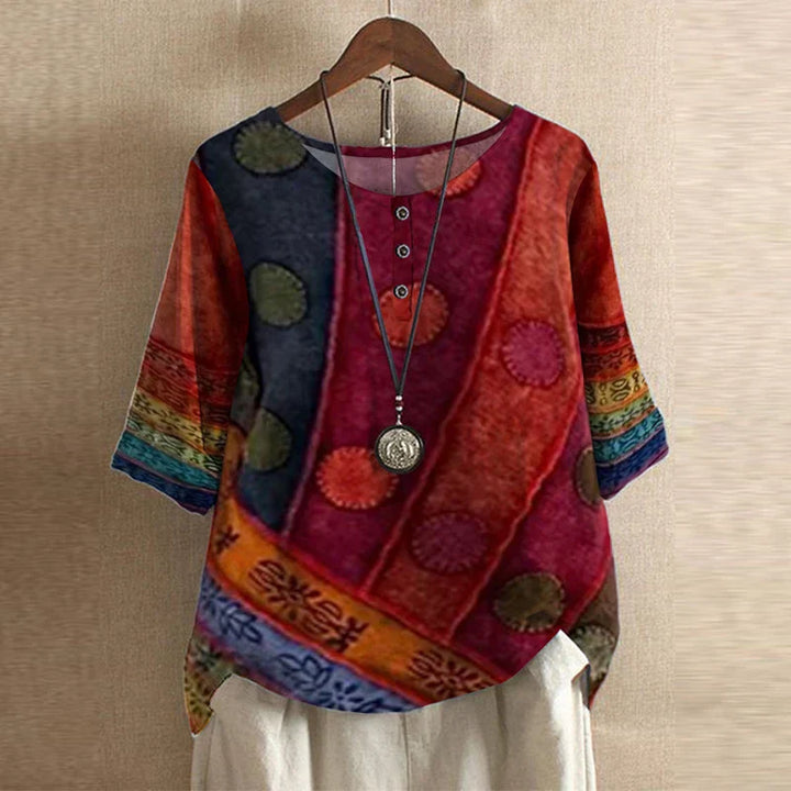 Divifa Anya Retro-Inspired Blouse