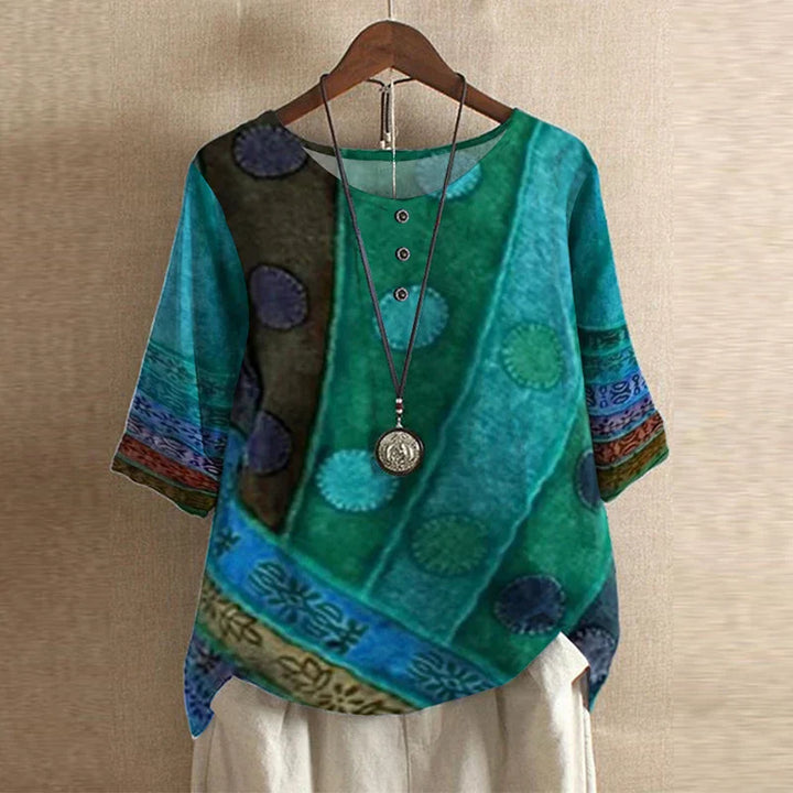 Divifa Anya Retro-Inspired Blouse