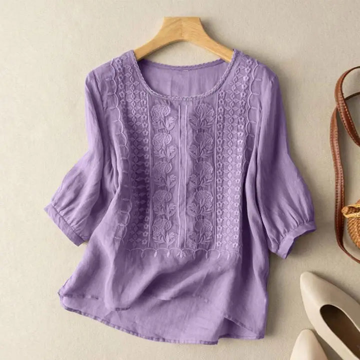 Divifa Sonia Floral Relaxed Blouse
