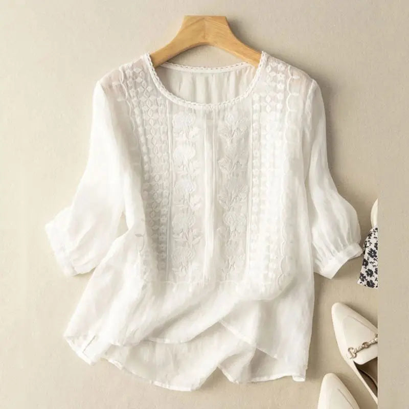 Divifa Sonia Floral Relaxed Blouse