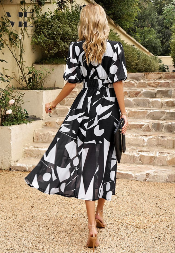 Divifa Monica Elegant Floral Dress
