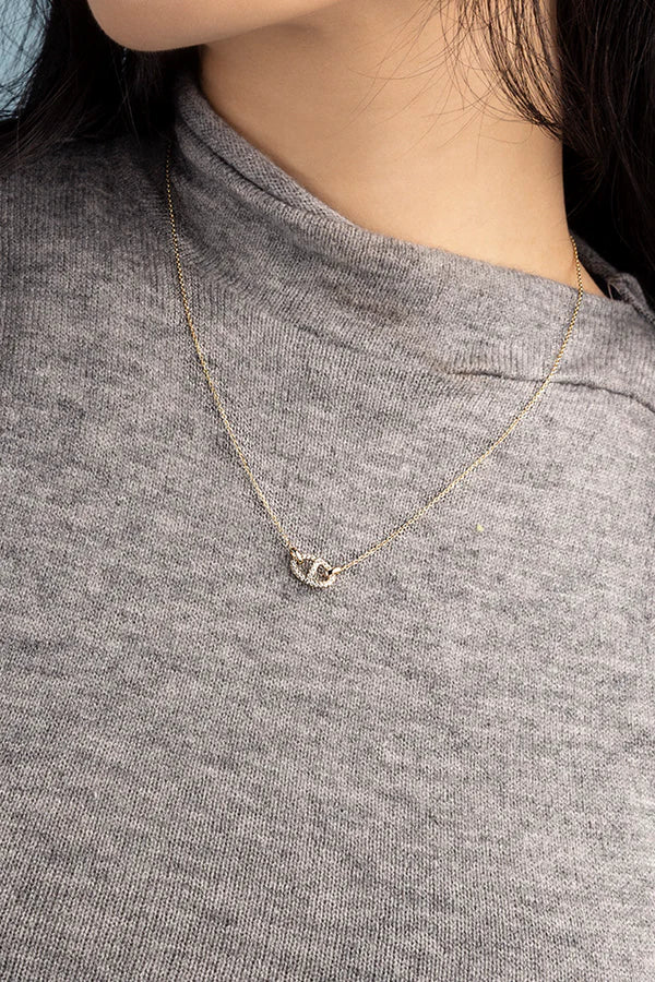 Divifa Isla Marina Necklace in White Gold-Plated stainless steel