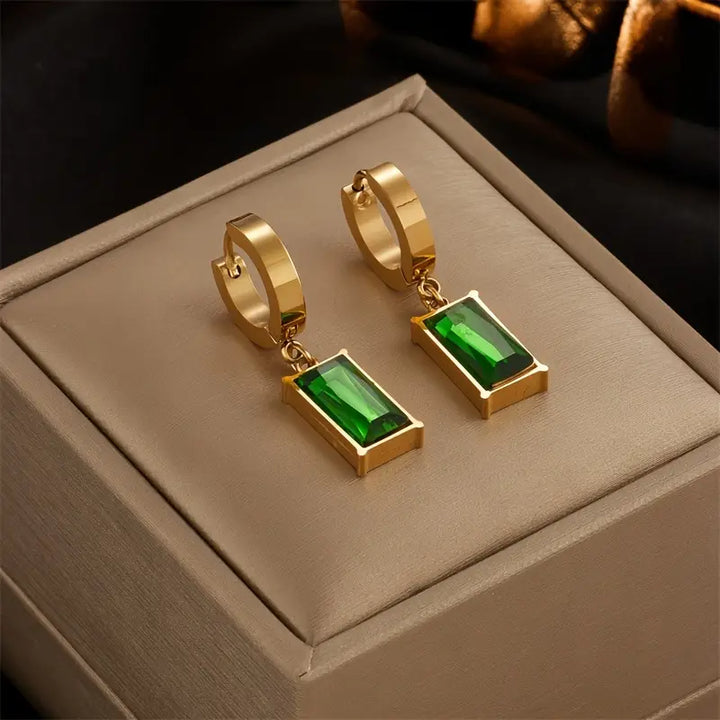 Divifa Iselotte Verdain Jewelry Set in Gold-Plated stainless steel