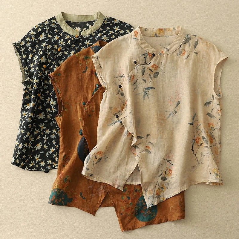 Divifa Amanda Vintage Sleeveless Top