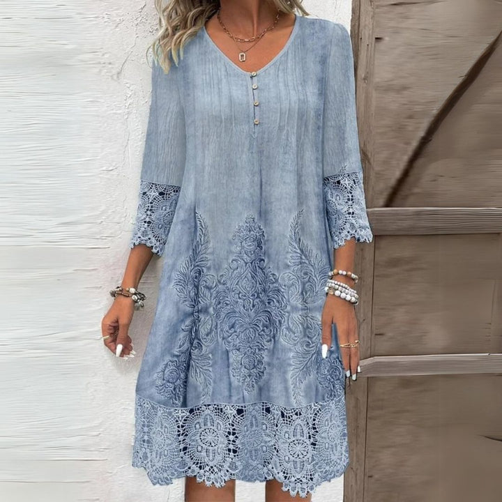 Divifa Jenna Floral Midi Dress