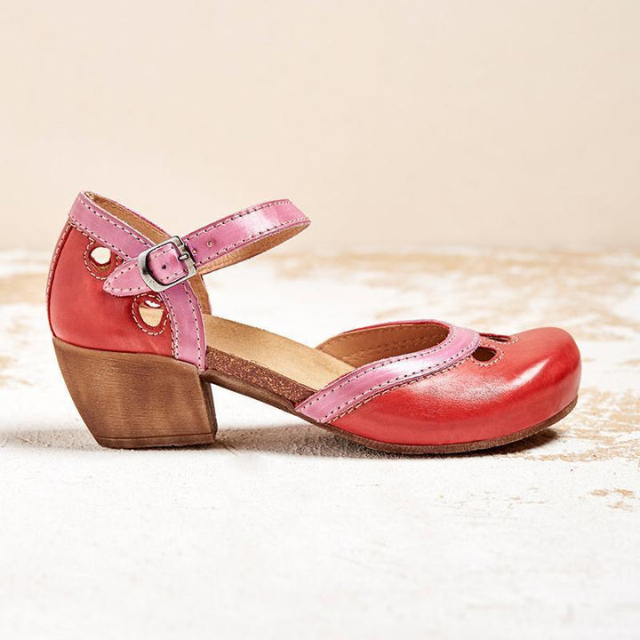 Divifa Charlotte Orthopedic Low Heel Flat Sandals