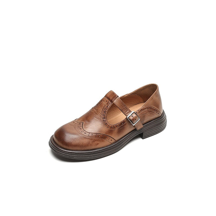 Divifa Nina Elegant Vegan Leather Mary Jane Sandal