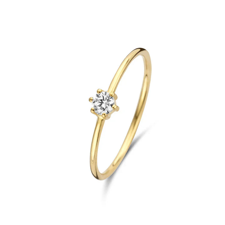 Divifa Abella Maris Ring in White Gold-Plated stainless steel