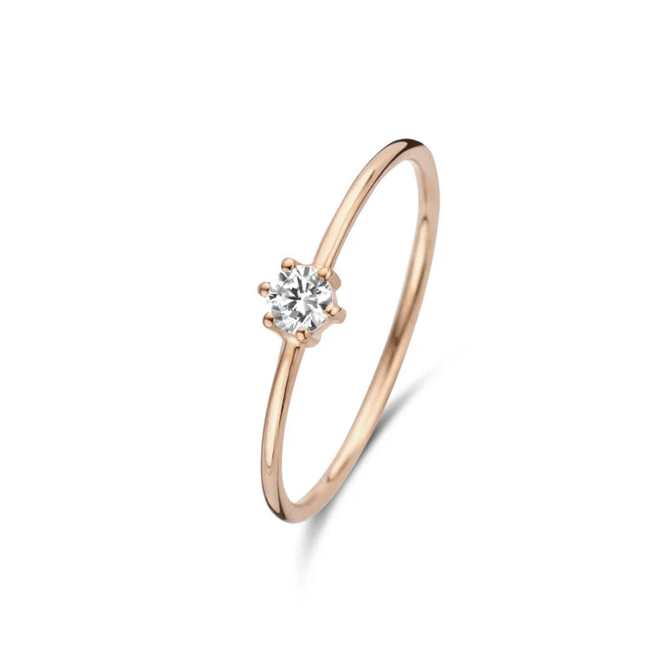 Divifa Abella Maris Ring in White Gold-Plated stainless steel