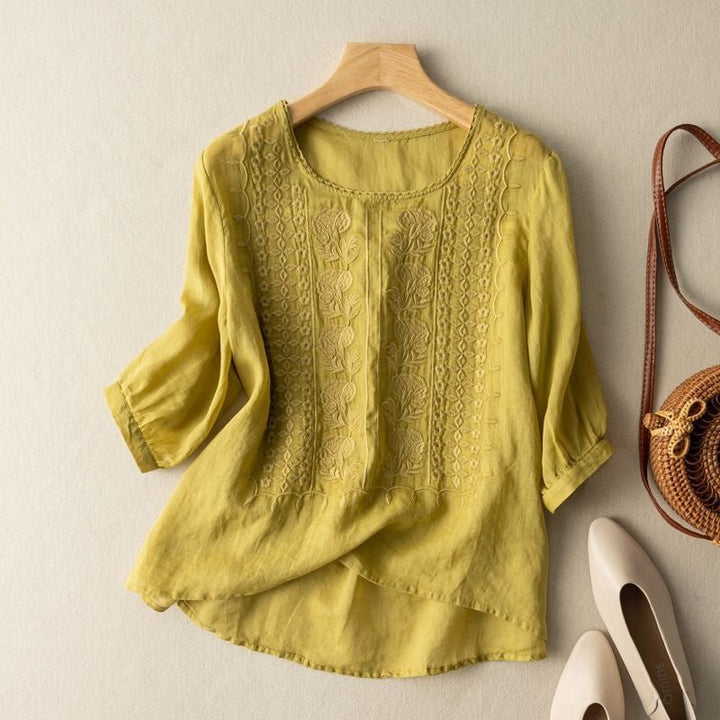 Divifa Sonia Floral Relaxed Blouse