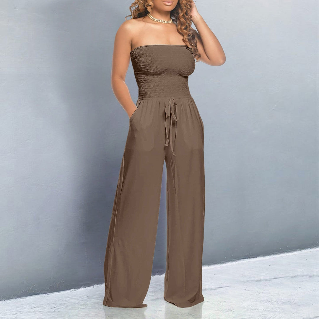 Divifa Bella Trendy Off-Shoulder Jumpsuit