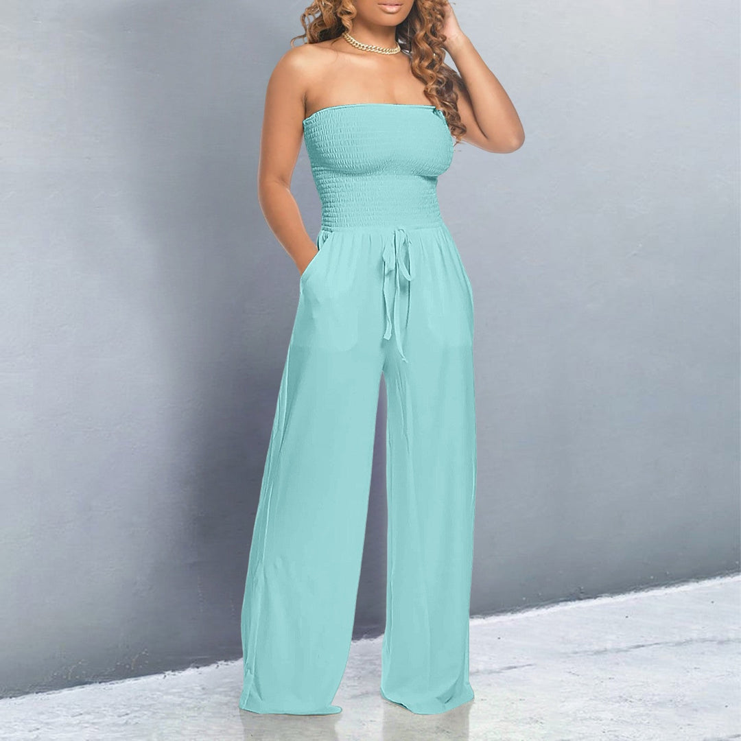 Divifa Bella Trendy Off-Shoulder Jumpsuit