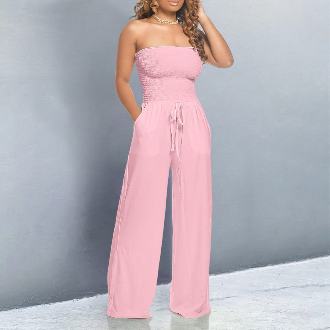 Divifa Bella Trendy Off-Shoulder Jumpsuit