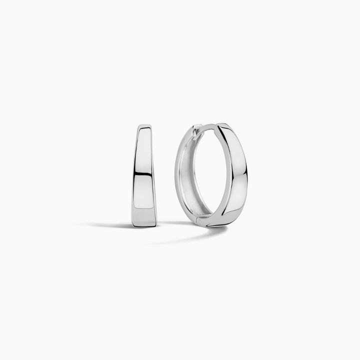 Divifa Gia Earrings in White Gold-Plated stainless steel